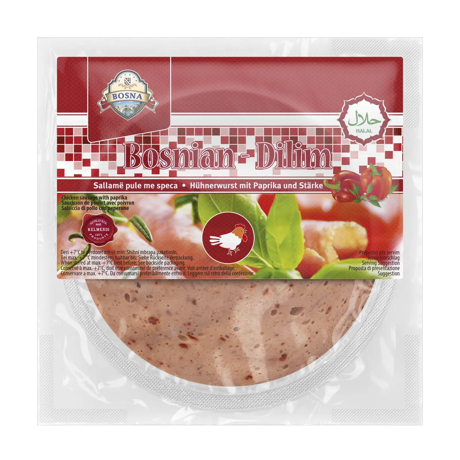 Bosna Halal, Sallam i prere pule me spec, 200g